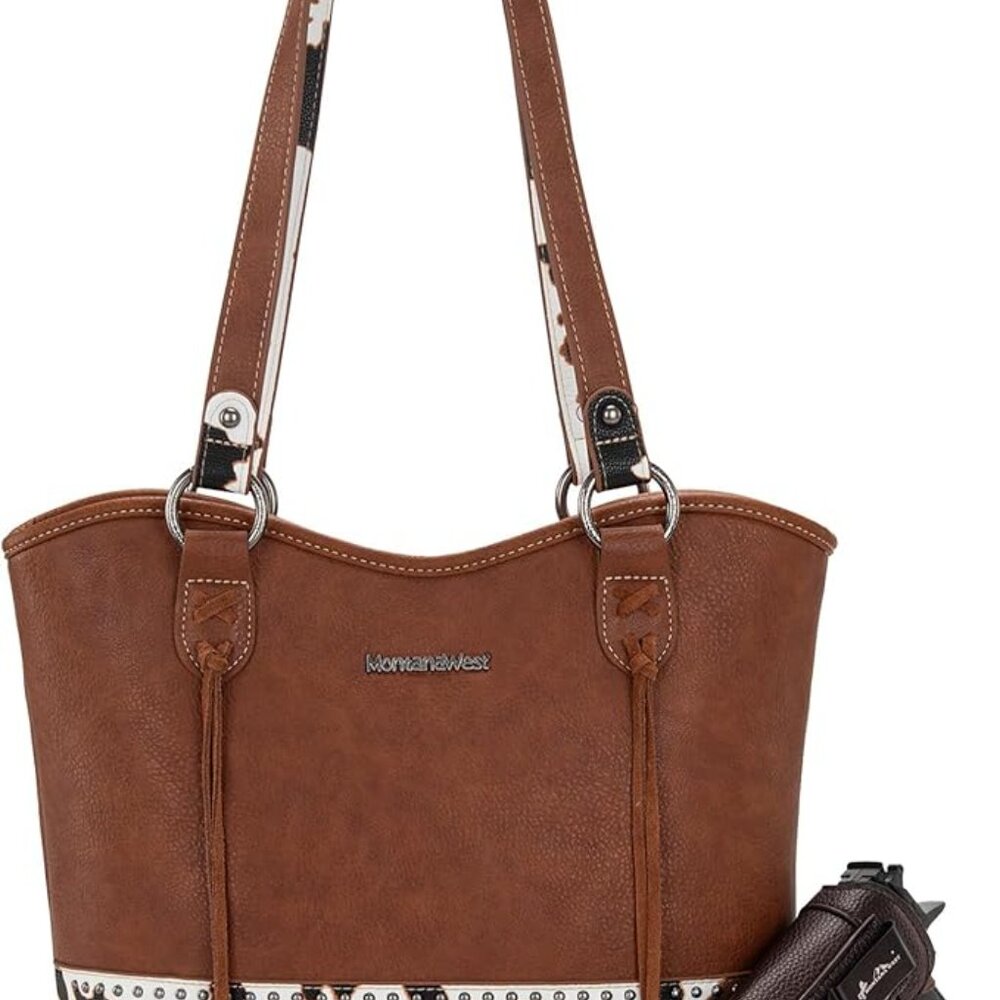 Montana West Women's Western Handbag Tooling Shoulder Bag Concealed Carry Purse - Picture 16 of 16